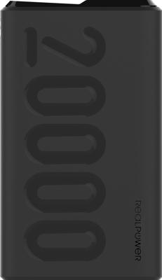 RealPower PB-20000PD+ Powerbank 20000 mAh LiPo Zwart