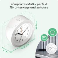 Mebus 25629 Wekker Kwarts Wit - thumbnail