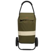 Beagles Alberic Boodschappen Trolley Lichtgewicht-Olive - thumbnail