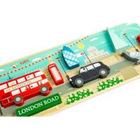 Bigjigs houten londen chunky puzzel, 8st. - thumbnail