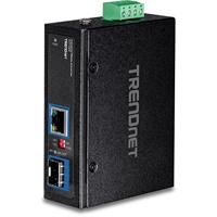 TRENDnet TI-F11SFP Geharde Industriële 100/1000 Base-T naar SFP Media Converter, DIN-rail/Wandbeugel, Multi of Single Mode Fiber, Voeding apart verkrijgbaar - thumbnail
