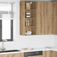 Hangkast Riga Artisan Eiken 40 x 29,5 x 100 cm Bewerkt hout - thumbnail