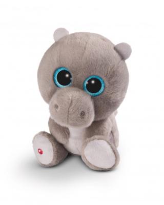 Nici knuffelnijlpaard Glubschis junior 25 cm pluche grijs