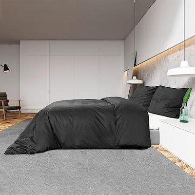 VidaXL Dekbedovertrekset lichtgewicht 135x200 cm microvezel zwart VidaXL Dekbedovertrekset lichtgewicht 135x200 cm microvezel zwart