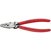 Knipex Krimptang voor adereindhulzen | Kunststof bekleed | Lengte 180 mm | Zelfbedieningskaart/blister - 97 71 180 SB - thumbnail