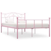 Bedframe metaal roze 160x200 cm - thumbnail