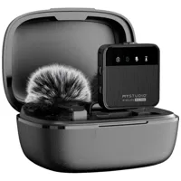 Dasspeld Studiomicrofoon Easypix MyStudio® Wireless Mic Duo Zendmethode:Kabelgebonden, Radiografisch Incl. windkap, Incl. microfoonstatief - thumbnail