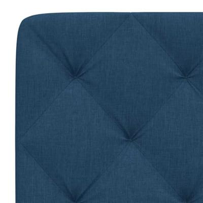 Hoofdbordkussen 120 cm stof blauw