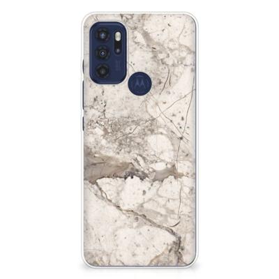 Motorola Moto G60s | TPU | Siliconen hoesje | Marmer Beige Motorola Moto G60s | TPU | Siliconen hoesje | Marmer Beige