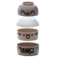 Pusheen - Gestapelde Ronde Bento box Lunchtrommel - thumbnail
