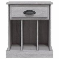 Nachtkastjes 2 st 43x36x50 cm grijs sonoma eikenkleurig - thumbnail