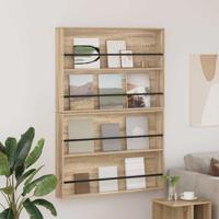 Tijdschrift Rek met plank 2 pcs Sonoma Eiken 100 x 12 x 70 cm - thumbnail