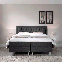 Dreamhouse - Valentina Comfort Boxspring - Antraciet - 180 x 200 / zonder montage - thumbnail