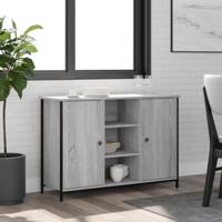 Dressoir 100x35x70 cm bewerkt hout grijs sonoma - thumbnail