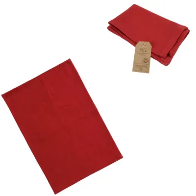 Placemat katoen rood 45 x 30 cm | 36 stuks