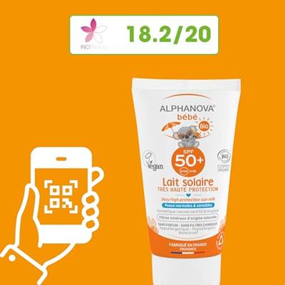 Sun bio baby sunscreen milk SPF50+ 50 Gram