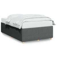 Bedframe zonder matras stof donkergrijs 140x190 cm - thumbnail