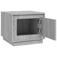 Salontafel 51x50x44 cm bewerkt hout grijs sonoma eikenkleurig - thumbnail