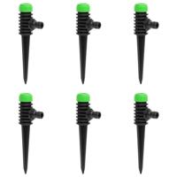 VidaXL Sproeiers 6 st 3x6x19,5 cm abs en pp groen en zwart - thumbnail