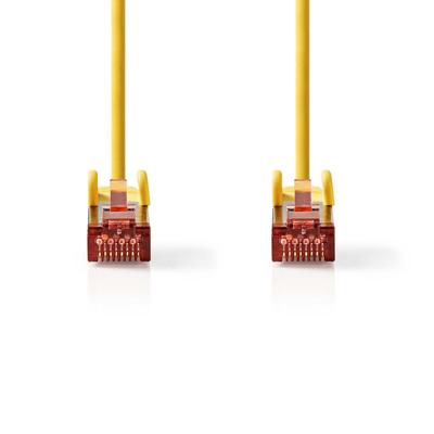 Nedis CAT6 Netwerkkabel | RJ45 Male | RJ45 Male | S/FTP | 0.25 m | Rond | LSZH | Geel | Label - CCGL85221YE025