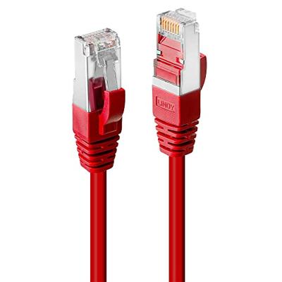LINDY 45627 RJ45 Netwerkkabel, patchkabel CAT 6 S/FTP 10.00 m Rood 1 stuk(s)