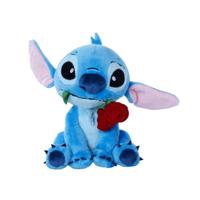Disney Stitch Knuffel Stitch met Roos 25 cm - thumbnail