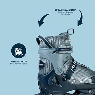 Hudora inline skeelers leon 2.0 ocean, maat 29-32