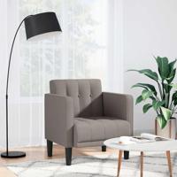 Fauteuil met armleuningen Taupe 53 cm Stof - thumbnail