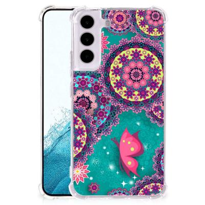 Samsung Galaxy S22 Back Cover Cirkels en Vlinders Samsung Galaxy S22 Back Cover Cirkels en Vlinders