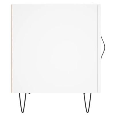 Nachtkastjes 2 st 40x40x50 cm bewerkt hout wit