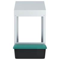 Kippennestkast 1 compartiment wandmontage gegalvaniseerd staal - thumbnail