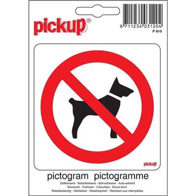 Pictogram 10 x 10 cm Sticker Driekantig Pickup - Pickup Pictogram 10 x 10 cm Sticker Driekantig Pickup - Pickup