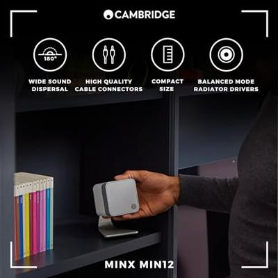 Cambridge Audio: MINX Min 12 Boekenplank Speaker - Wit - thumbnail