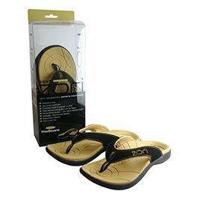 Zori Teenslippers Beige/Zwart Maat 5 - thumbnail
