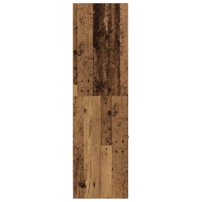 Apothekerskast 40x41x144,5 cm bewerkt hout oud houtkleurig