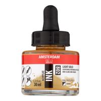 Amsterdam All Acrylics Amsterdam • acrylinkt fles 30 ml lichtgoud 802 - thumbnail