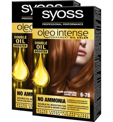 Syoss Syoss Oleo Intense 6-76 Warm Koperblond Haarverf (1set)