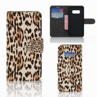 Samsung Galaxy S10e | Telefoonhoesje | Met pasjeshouder | Leopard - thumbnail