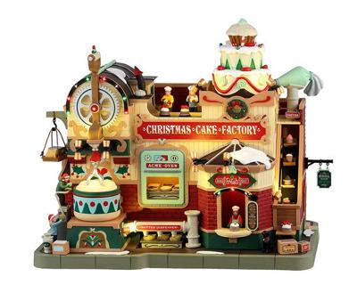Lemax christmas cake factory bewegend kersthuisje Caddington Village 2024