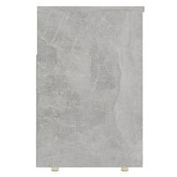 VidaXL Schoenenbank 105x30x45 cm bewerkt hout betongrijs - thumbnail