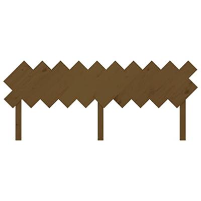 Hoofdbord 196x3x80,5 cm massief grenenhout honingbruin