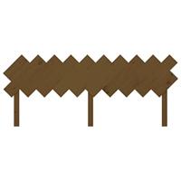 Hoofdbord 196x3x80,5 cm massief grenenhout honingbruin - thumbnail