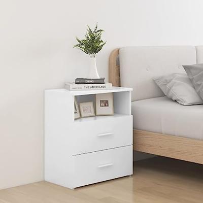 VidaXL Nachtkastjes 2 st 50x32x60 cm wit
