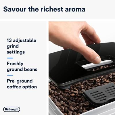 Delonghi ECAM22.110.SB Espresso Apparaat 1.8L 1450W Zilver