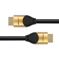 Qoltec 50355 HDMI v2.1-kabel Ultrahoge snelheid 8K | 60 Hz | 28AWG | GOUD | 2m - thumbnail