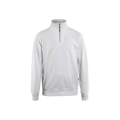 Blåkläder Sweatshirt met halve rits 33691158 | Wit | Maat XXL - 7330509469668