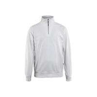 Blåkläder Sweatshirt met halve rits 33691158 | Wit | Maat XXL - 7330509469668 - thumbnail
