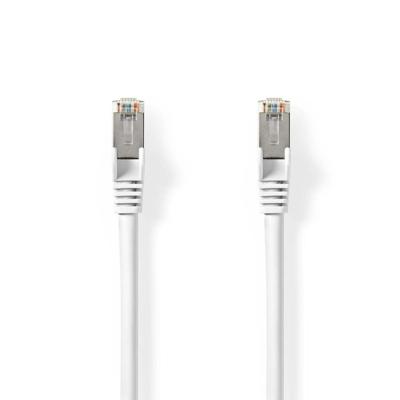 Nedis Cat 8.1 Netwerkkabel | S/FTP | RJ45 Male | RJ45 Male | 2.00 m | Rond | LSZH | Wit | Label - CCGL85520WT20