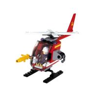 Sluban Fire Brigade Helicopter bouwstenen set - thumbnail