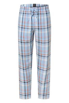 Schiesser Pyjamabroek lichtblauw geruit